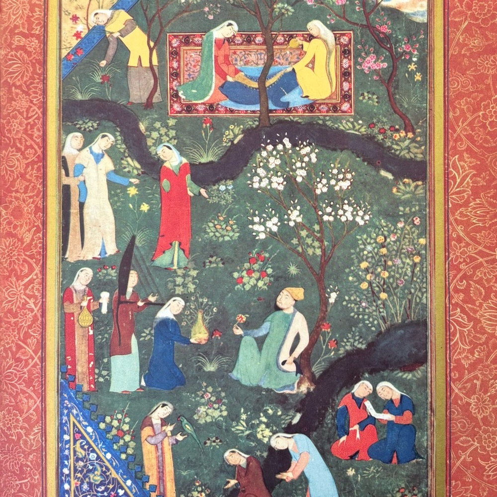 Original 1950’s Vintage Fine Art Print Antique Persia Persian Collectible Poster
